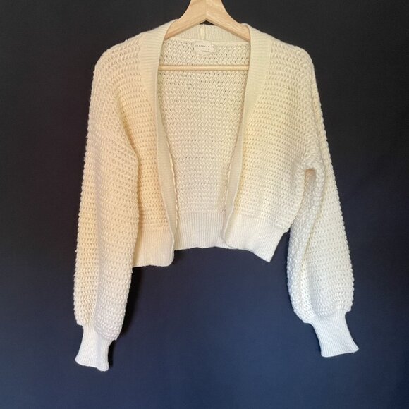 Dreamers By Debut Sweaters - Dreamers By Debut XS Cream Knit Cardigan Sweater women casual comfortable style